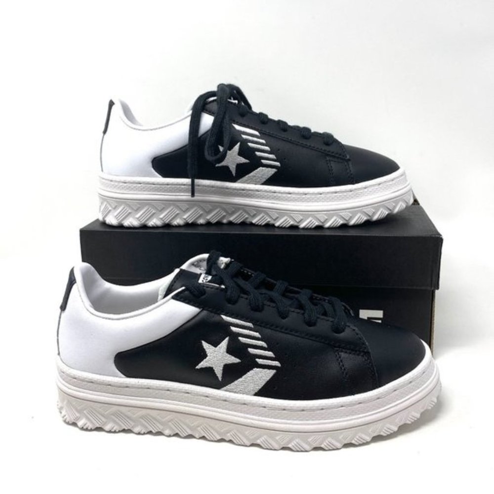 💖MEGA SALE💖Converse Women  Rivals PRO LEATHER X2 OX Black White Low   168760C